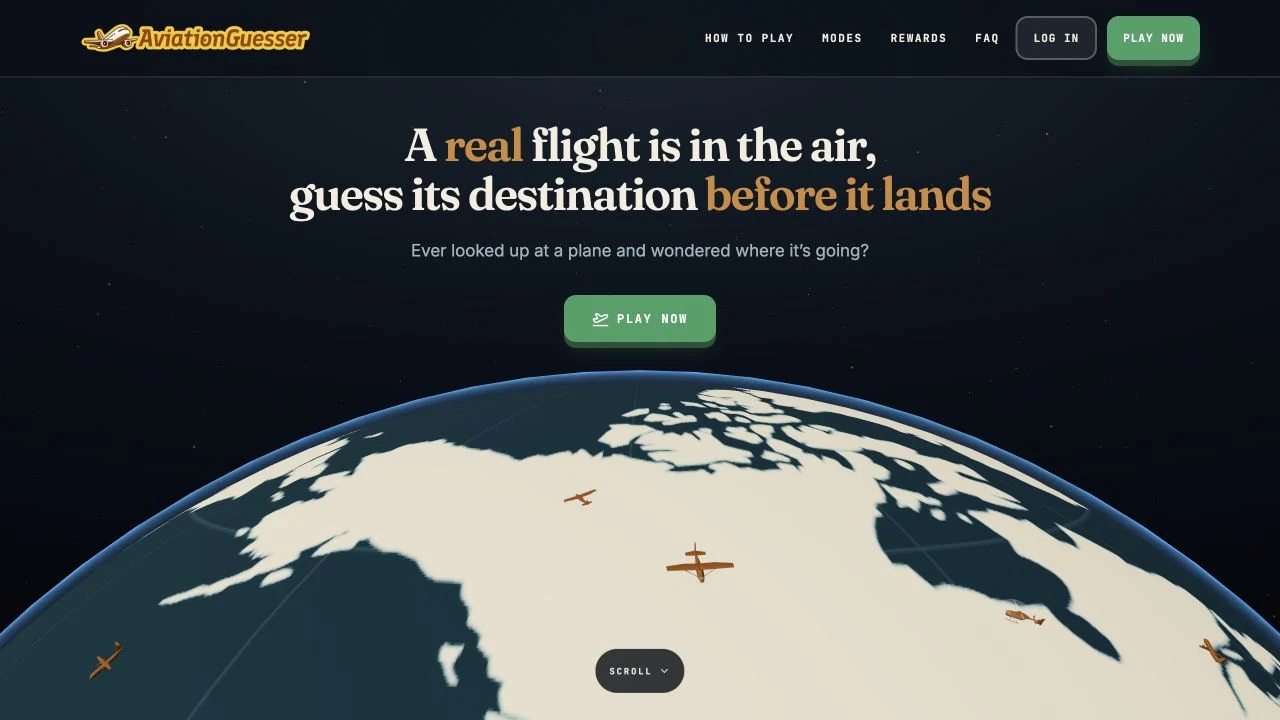 AviationGuesser — public introduction to aircraft clues and the advertised quick play, daily and duel modes