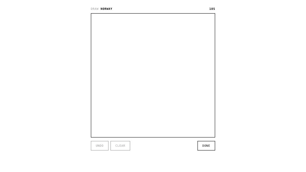 Country Draw (Vercel) — timed norway drawing prompt with undo, clear and done controls