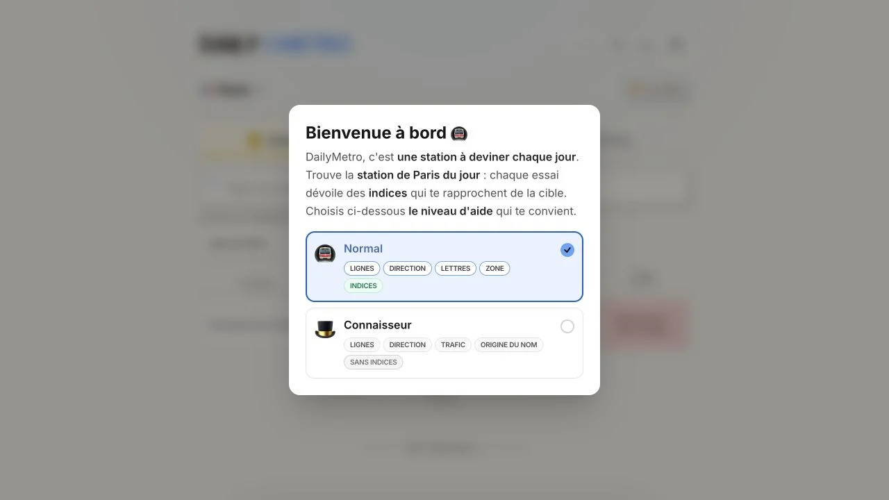 DailyMetro — paris classic station search and comparisons for lines, direction, letters and zone