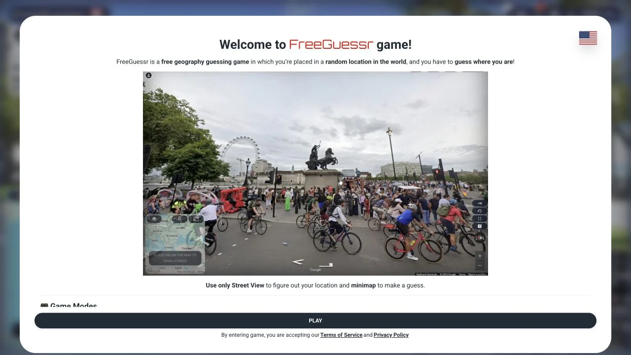 FreeGuessr — public game introduction and preview